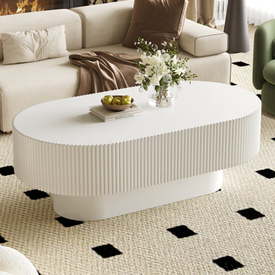 Table basse ovale