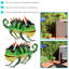 Statues caméléon en métal 8,5 po Tefft and Greg