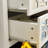 2-Piece White Dresser With Mirrored Drawers