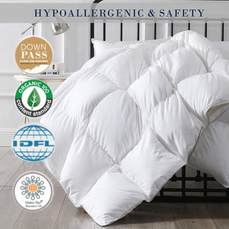 450in³/oz Fill Power All Season Down Blend Down Comforter, Queen