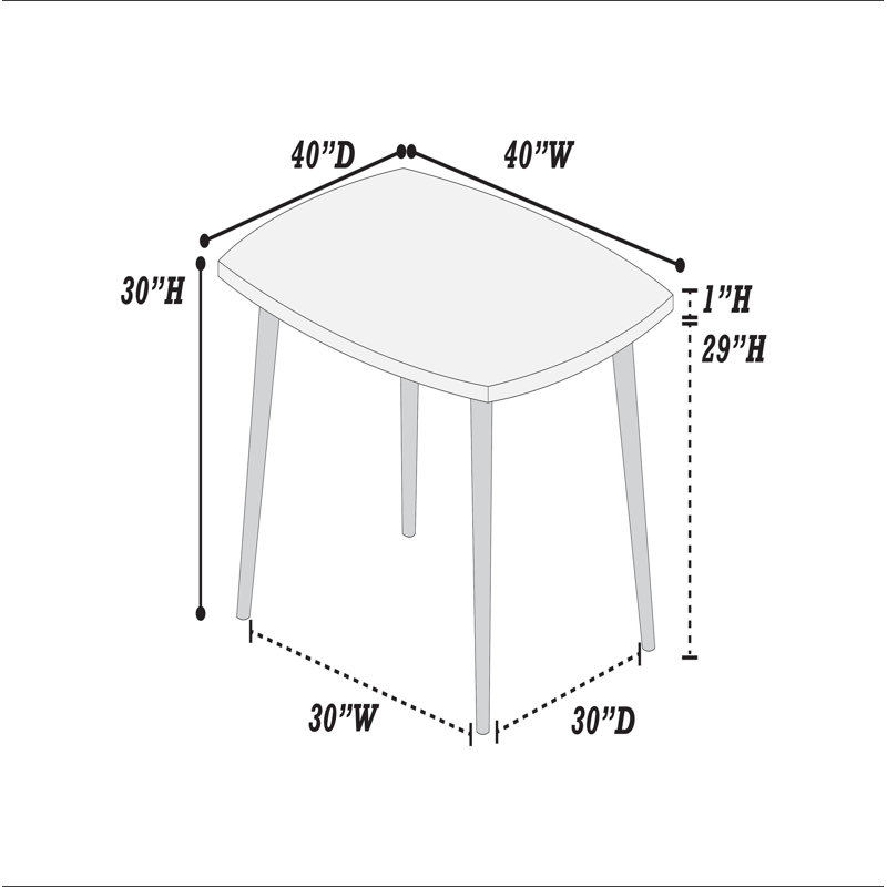 Table de salle à manger 1pc