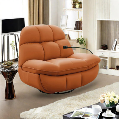 Fauteuil inclinable en un clic avec accoudoirs de rangement