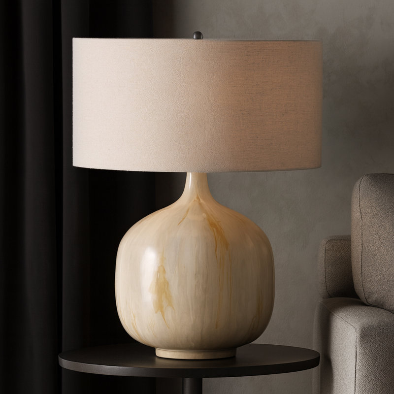 Lampe de table Modern Modern, Ivoire ivoire