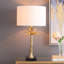 Lampe feuille avec base en marbre