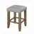 Grey And Oak Counter Height Stools (Set Of 2)