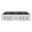 ZLINE 36" Porcelain Gas Stovetop in Fingerprint Resistant with 6 Gas Burners-1744982570