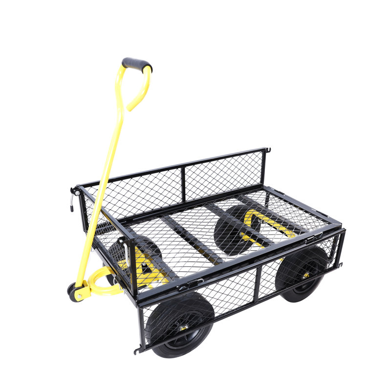 (Chariot à roues solide noir et jaune), Jaune