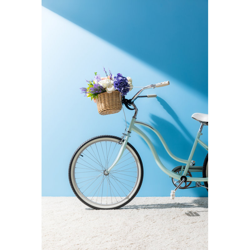 Bicycle With Beautiful Flowers by LightFieldStudios - Wrapped Canvas Print, 46cm H x 30cm W x 3.8cm D