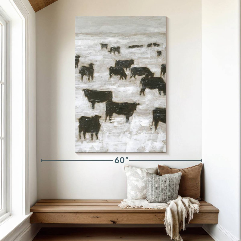 Brampt Winter Grazing II, 51" H x 34" W