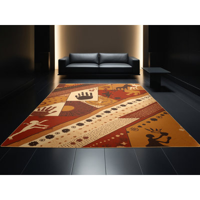 Tapis moelleux moelleux et moelleux aborigène Art Rock