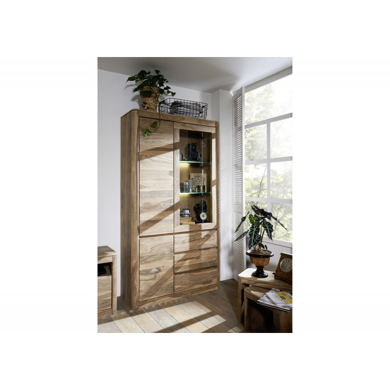 Toronto Display Cabinet, Smoked Cherry