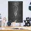 «Incandescent Lamp Blueprint Vernis Chalkboard», art mural en métal-1598626932