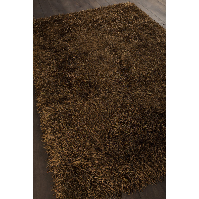 Duke Hand Loomed Area Rug in Brown, Rectangle 7'9" x 10'6"