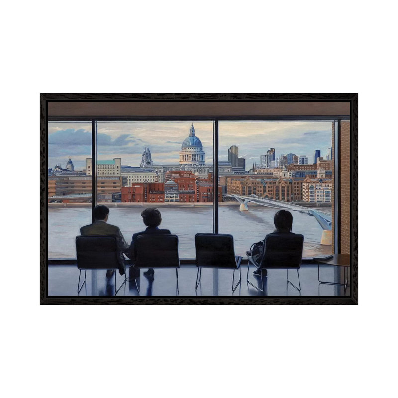 1 Piece Wall Art on Canvas, 66.04 cm H x 45.72 cm W, Black Framed Canvas
