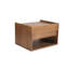 Alina Solid Wood Nightstand Tray-Top with Drawer and Open Storage-930920901