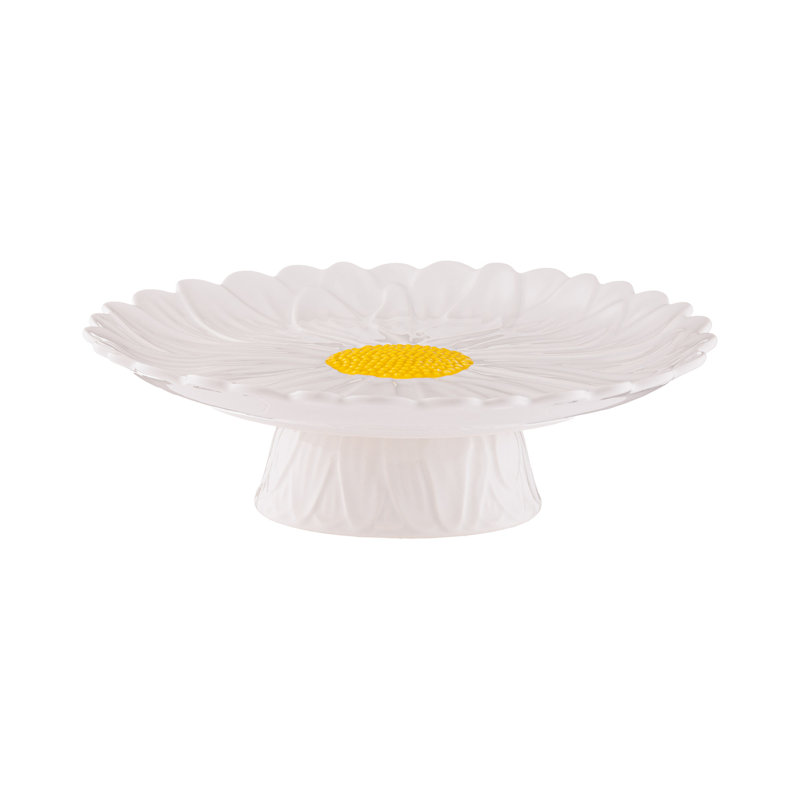 Daisy Stoneware Cake Stand