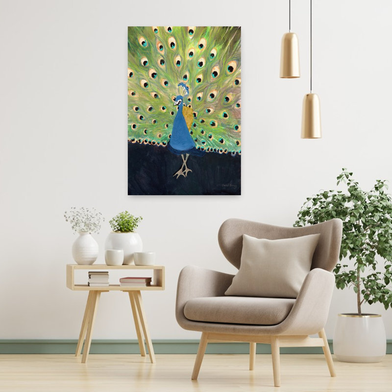 Art contemporain, architecture d'oiseaux, art tropical, H 36 po x l 24 po