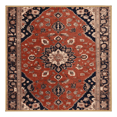 Tapis brun lavable à la machine