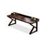 Bureau rectangulaire en bois massif brun noisette-778423506