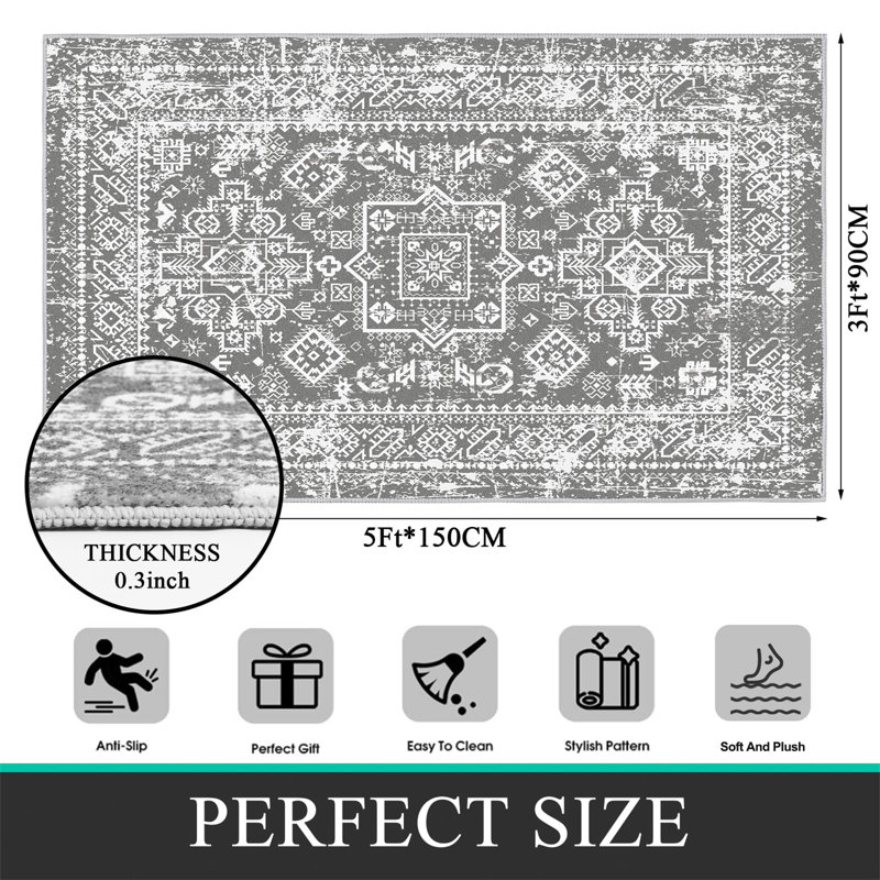 Malik Oriental 90cm X 150cm Area Rug