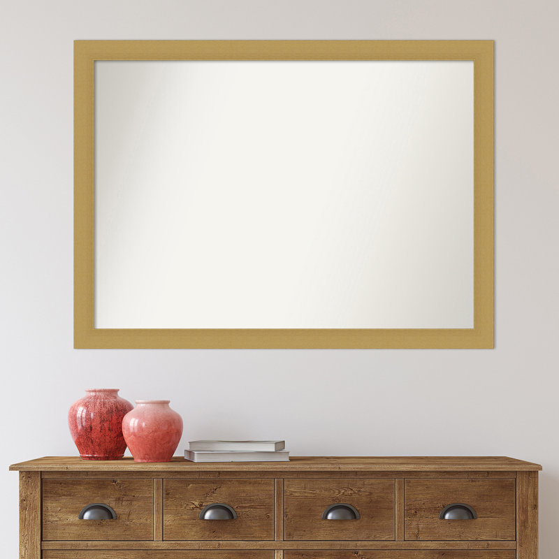 Miroir de salle de bain mural Grace, Or brossé, 30,5 po x 41,5 po
