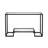 Athena Glass Top Console Table-1047796152-1047796149