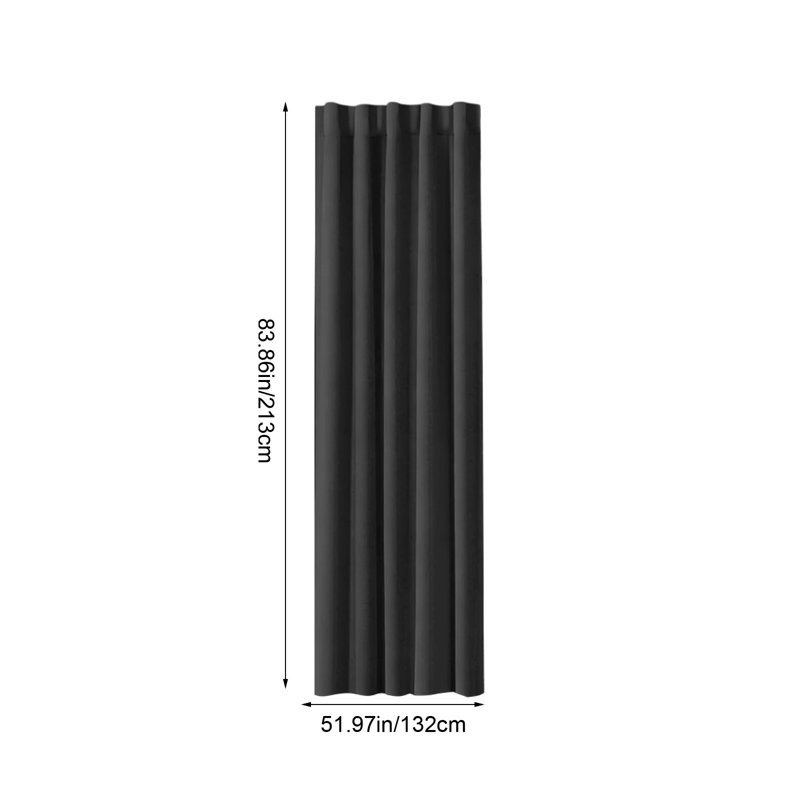 Rideaux de salon sur tige, Black