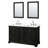 Deborah 60 " W Freestanding Standard 2 Double Vanity Bathroom Vanity With Quartz Top with Mirror-98146991-98146995-98146997
