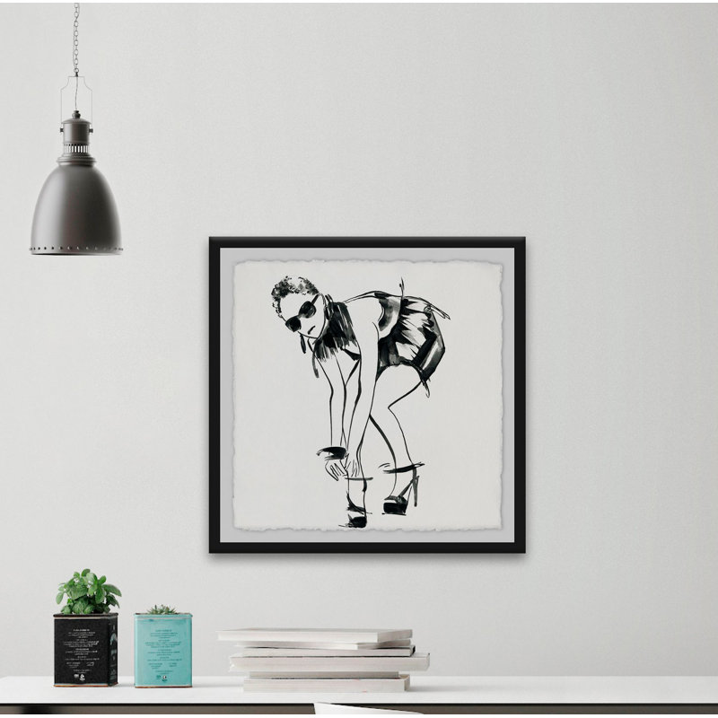 «Bend and Buckle», reproduction de peinture acrylique encadrée, H 12 po x l 12 po