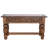 Fine Copper Top Console with Tooled Leather