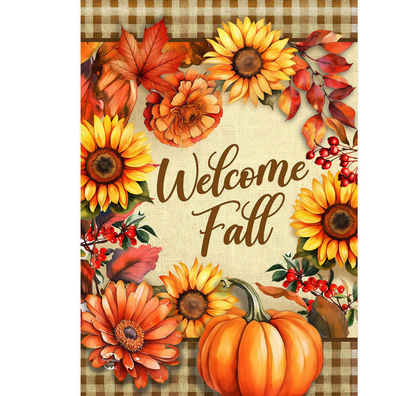 Drapeau de jardin Welcome