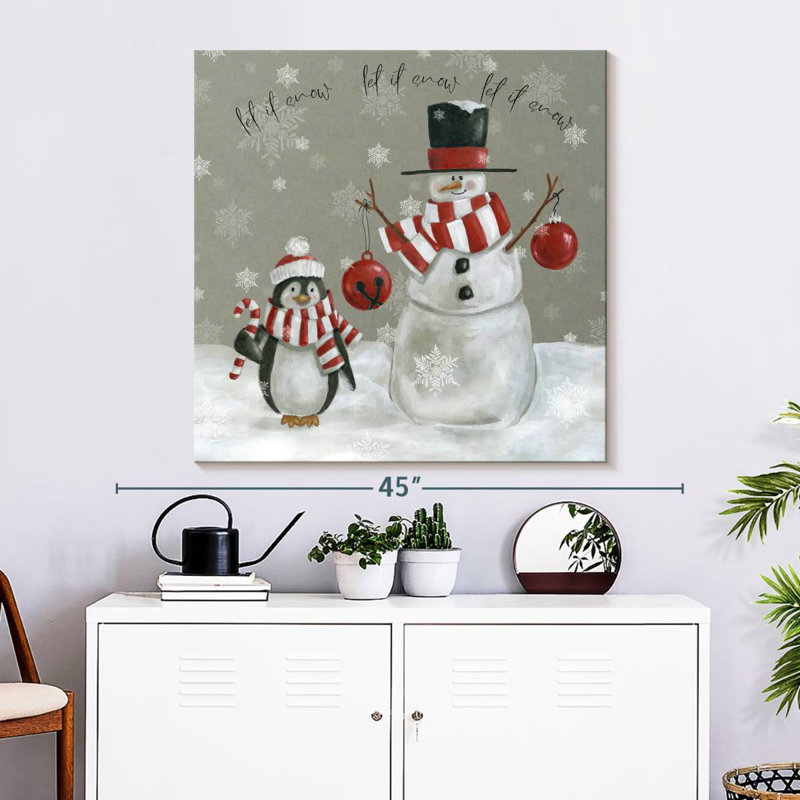 Pingouins de neige Lelend «Let It Snow», H 33 po x l 33 po