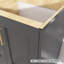 Base de meuble-lavabo double 60 po en bois massif-92727183