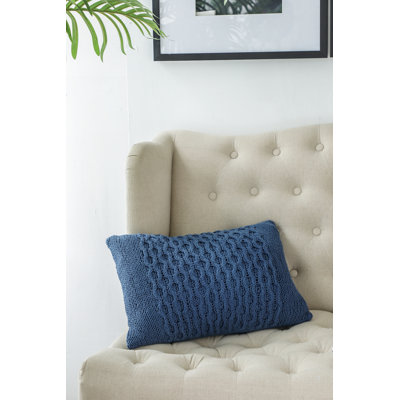 Cotton Blend Throw Pillow