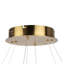 Lustre DEL 65 W laiton brossé