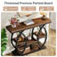 100cm Console Table, Industrial 4-Tier Sofa Table Entryway Table with Storage Shelves-146641995