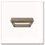 Table d'appoint, console, vestibule, étroit, canapé, salon, chambre à coucher, stratifié brun, métal noir, contemporain, moderne