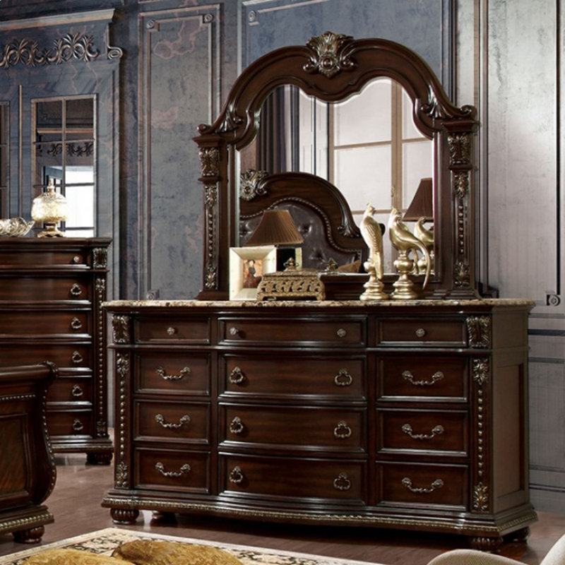 Commode 12 tiroirs avec miroir Melton