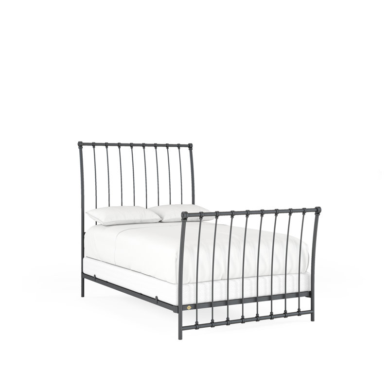 142 Altro Bed | Complete Sleigh, Full, Baroque Black