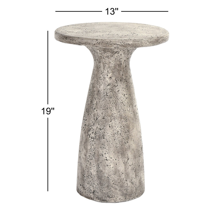 Collins 19" Accent Table Rust, Light Gray