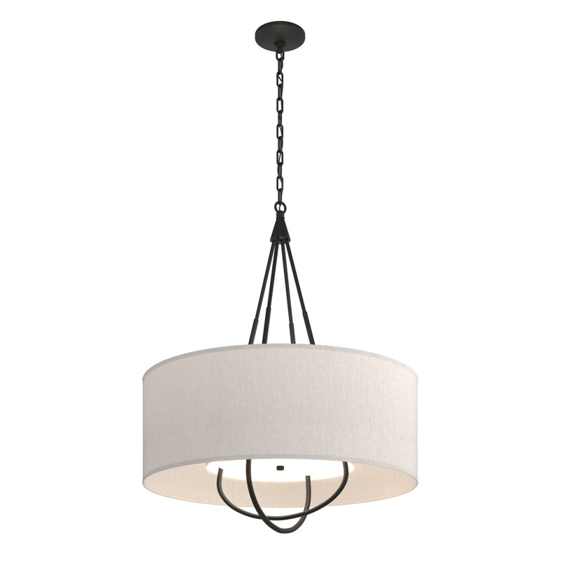Loop 4 - Light Chandelier, Black, Black, Flax