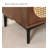 Solid Wooden Rattan Shoe Storage Bench-52369462