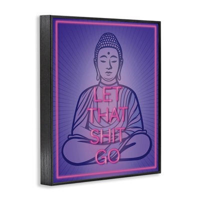 Let That Sh*t Go Meditation Giclee Art by Reinders
