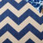 Tapis intérieur / extérieur bleu marine / beige Arneshia-20794255