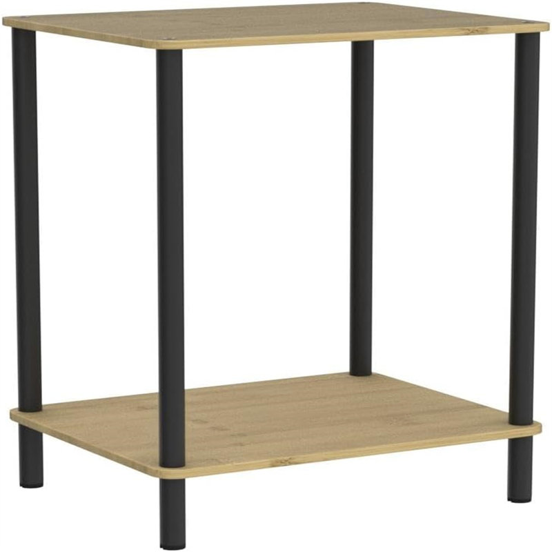 Table de bout Aysenur, Bambou original / noir