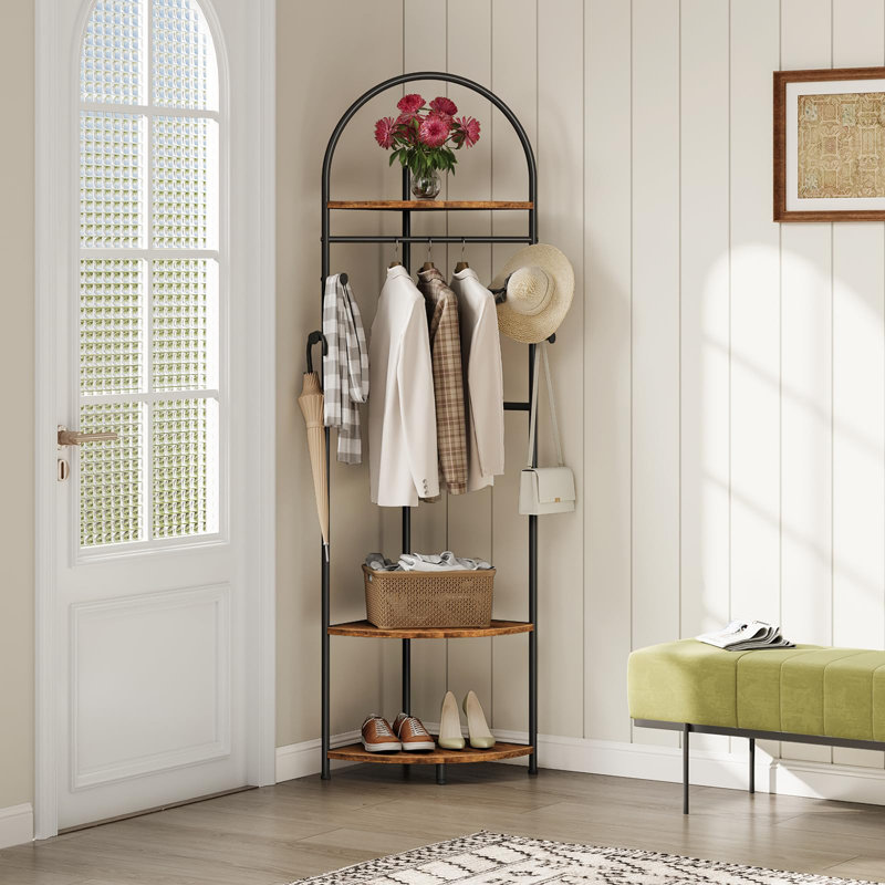 Metal Freestanding 4 - Hook Coat Rack
