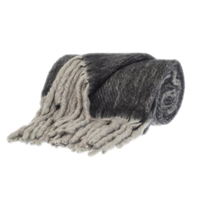 Ixia Knit Wool Blend Throw Blanket