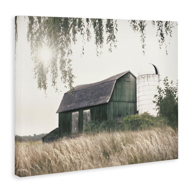 «Green Rustic Barn» par Lori Deiter, H 16 po x l 20 po