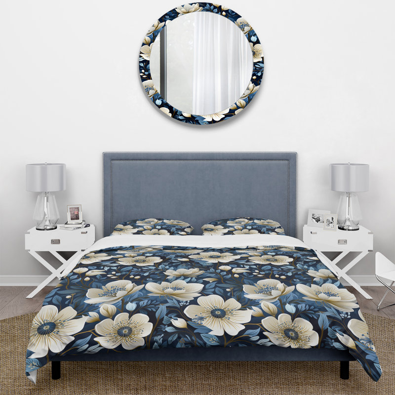 Ensemble de housse de couette Meadow, Housse de couette simple + 1 taie décorative stan