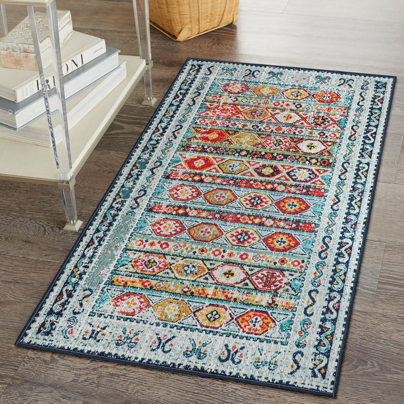 Tapis lavables géométriques rectangulaires Govan